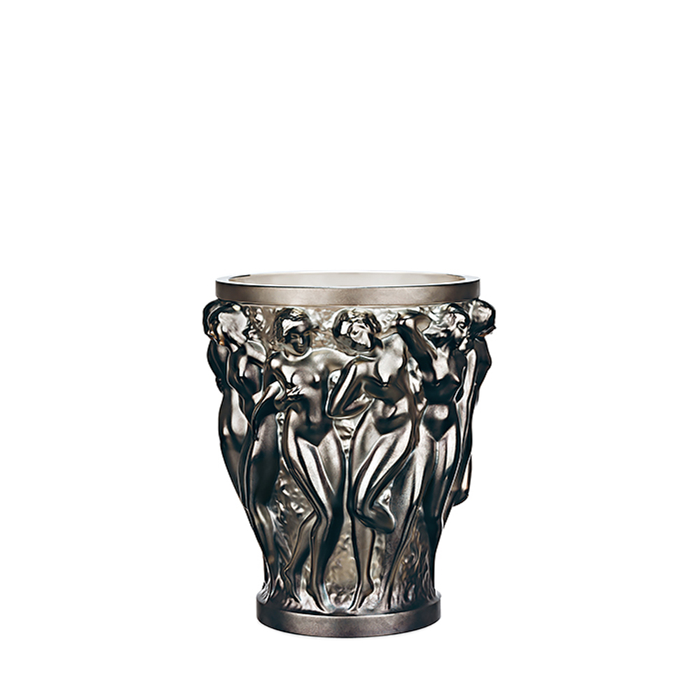 お買い得新品07067 上405-146　花瓶　LALIQUE ラリック　小鳥　DAMPIERRE VASE　ダンピエールベース　花器 フラワーベース　クリスタル ガラス　60 クリスタルガラス